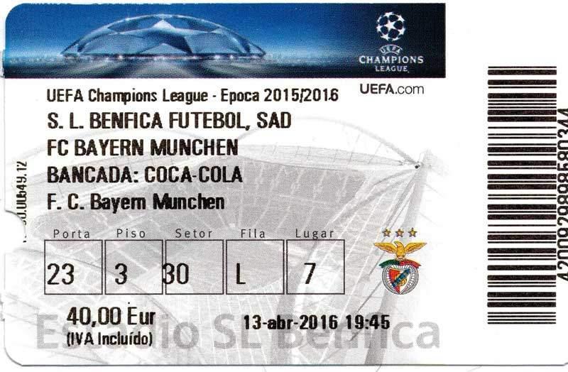 Benfica Lissabon – FC Bayern München – 13.04.2016