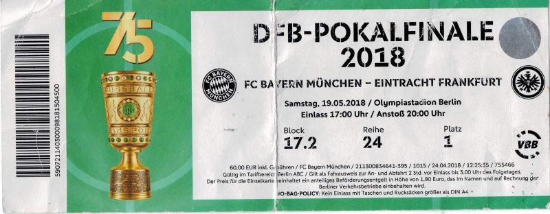 FC Bayern München – Eintracht Frankfurt am 19.05.2018,