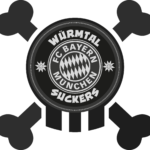 Würmtal Suckers Logo Skull schwarz / weiss